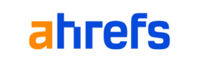 A logo of ahrefs.