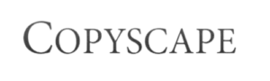 A logo of copyscape.