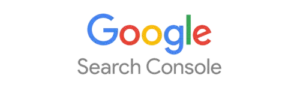 A logo of google search console.